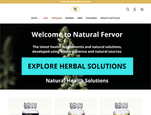 Tablet Screenshot of naturalfervor.com